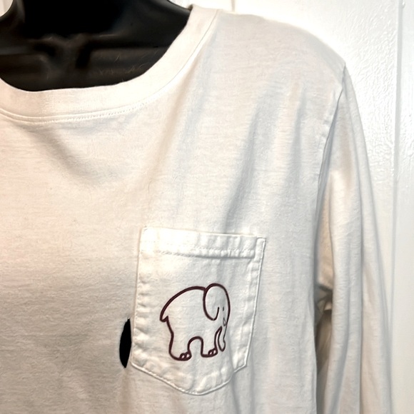 IVORY ELLA 🐘 WHITE 100% COTTON LONG SLEEVE ELEPHANT TSHIRT Women’s XXL - Picture 4 of 6